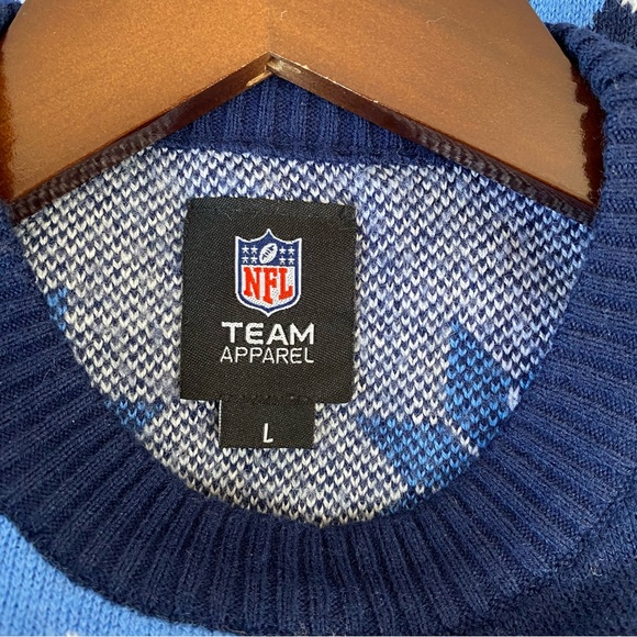 Tennessee Titans Men’s Busy Block NFL Team Apparel Sweater Blue Size Large - Picture 6 of 8